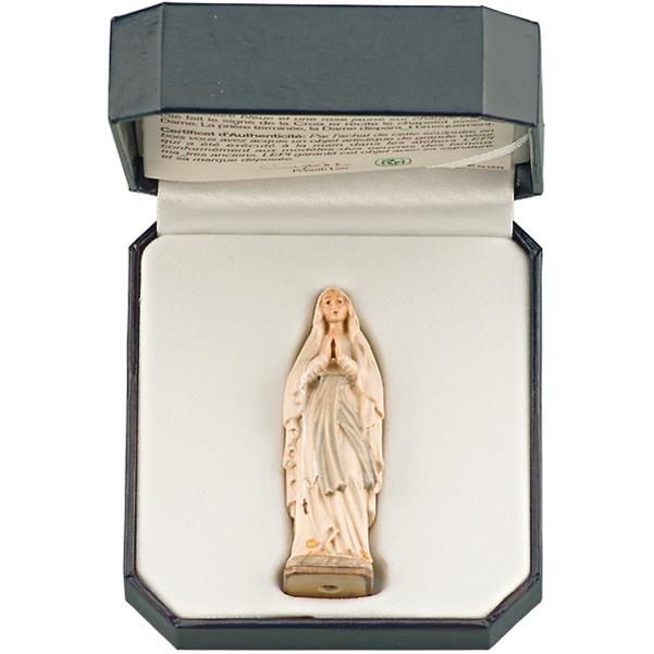 Virgin of Lourdes with case - color