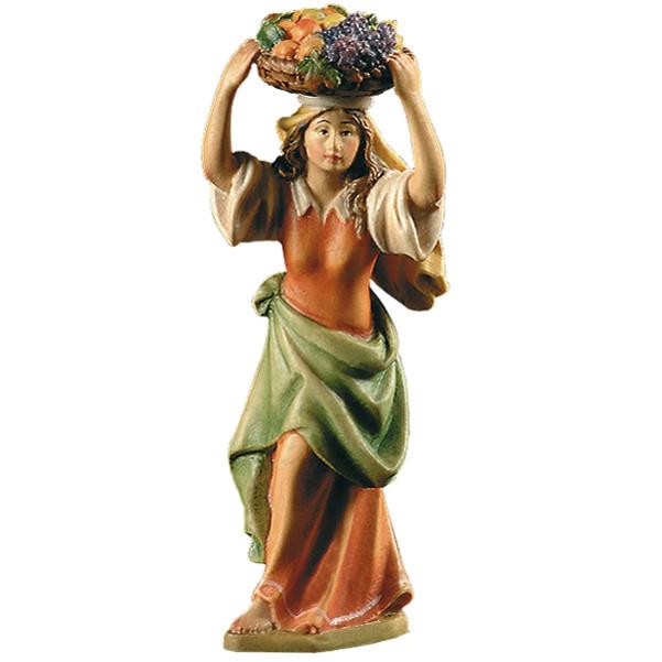 Woman with fruit-basket - color
