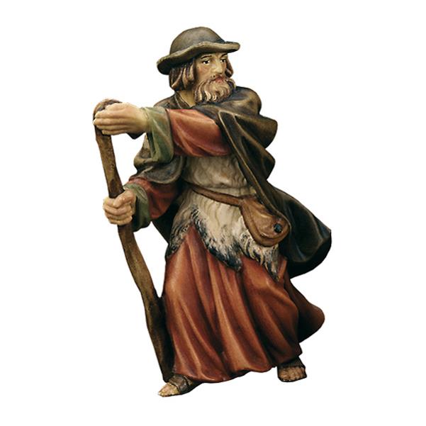 Shepherd with walking stick - color