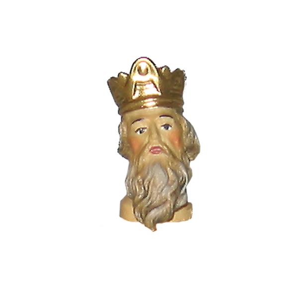 Wise Man - head with crown and beard - color