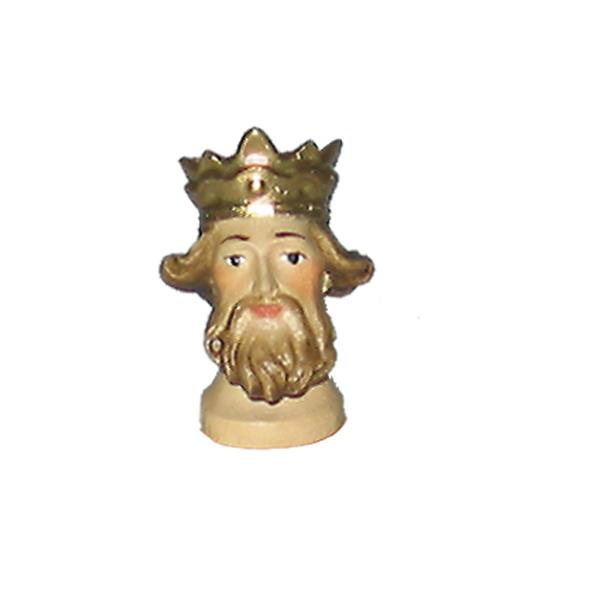 Wise Man - head with crown and beard - color