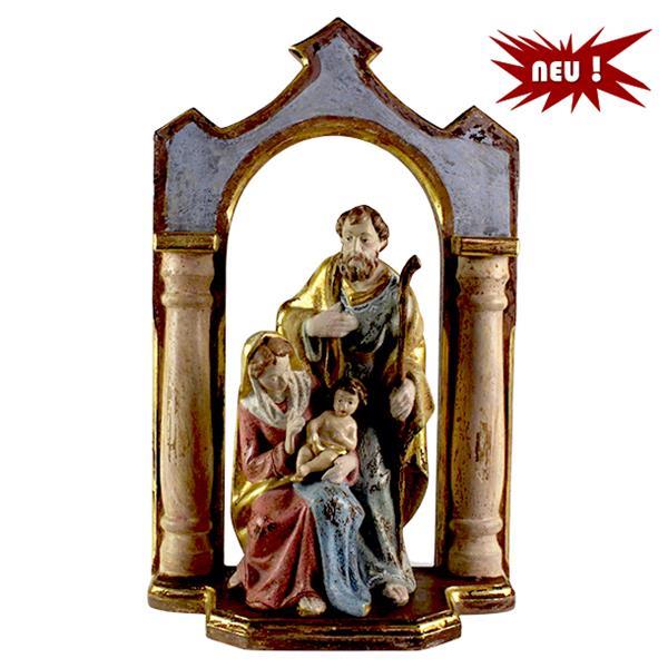 nativity group in Bow-console - antique gold leaf