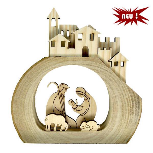 Holy Family with village - natural