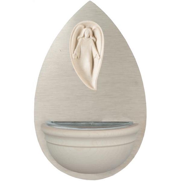 Holy water font with guardian angel - natural