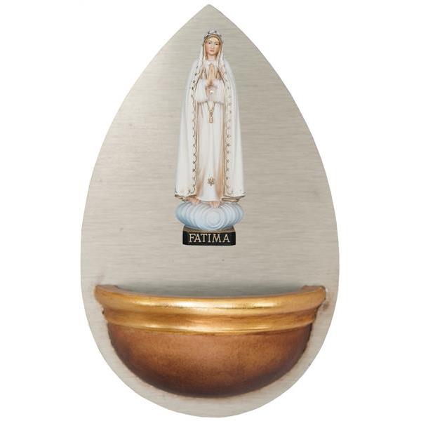 Holy Water Front with Our Lady of Fatimá wooden - color