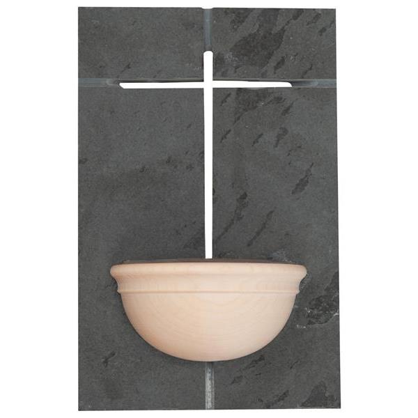 Holy water font of Slate stone - natural