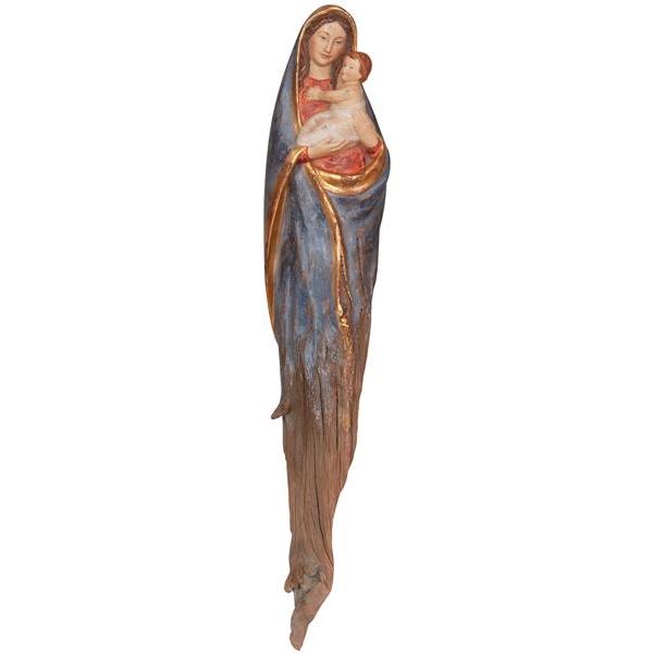 Madonna of goodness root sculpture - real gold 