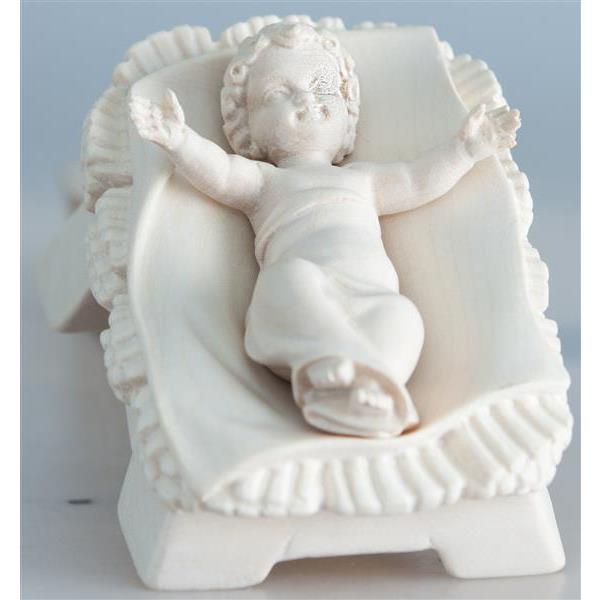 Infant Jesus with cradle - natural
