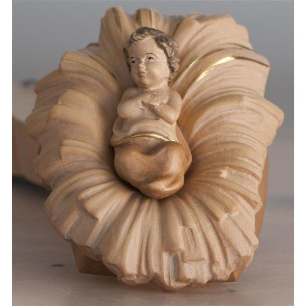The Infant Jesus with cradle - hued with Goldborders