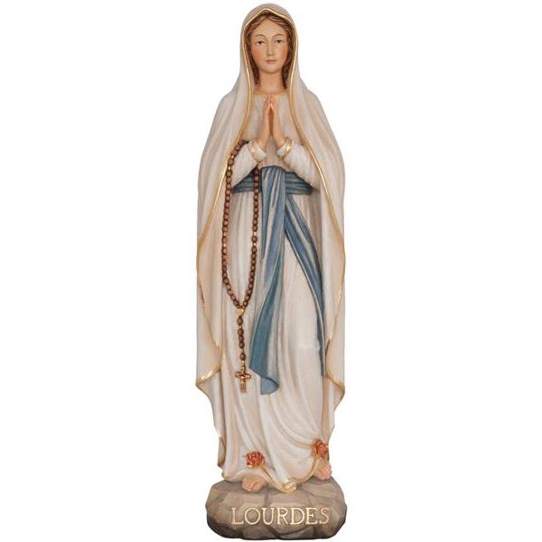 Statue of Our Lady of Lourdes wooden - color