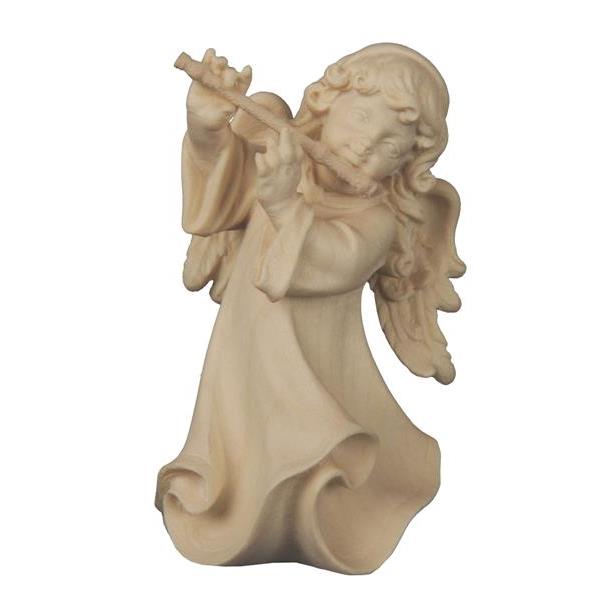 Alpine  Angel with transverse flute - natural