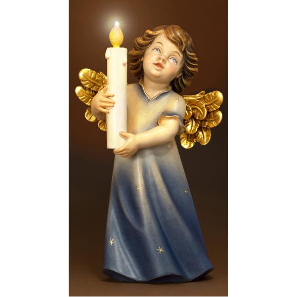 Mary angel with candle and illumination - color