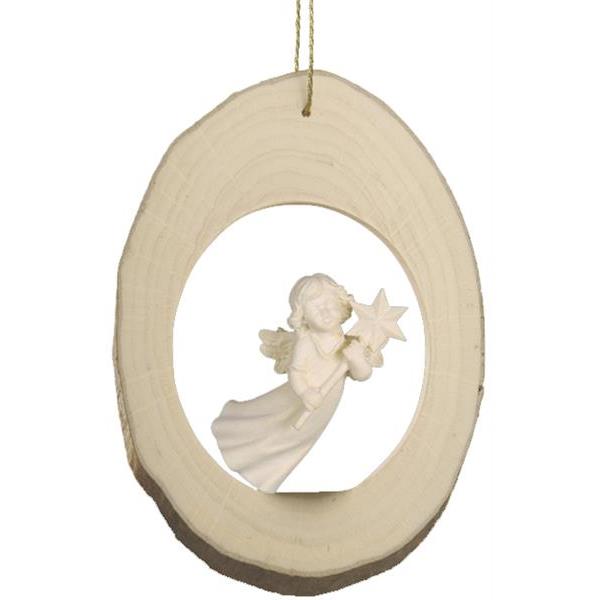 Branch disc with Mary Angel flying - natural