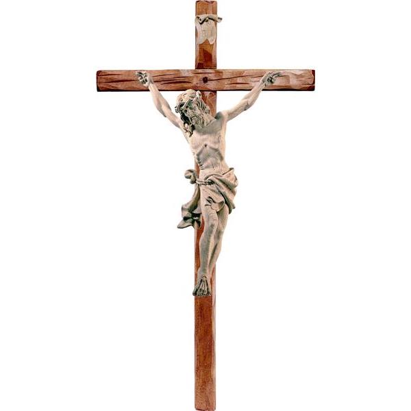 Christ of the Alps oaken with straight cross - natural