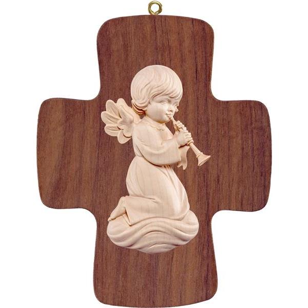 Cross with Pitti - angel with trombone - natural