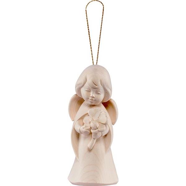 Dream angel with clover to hang - natural