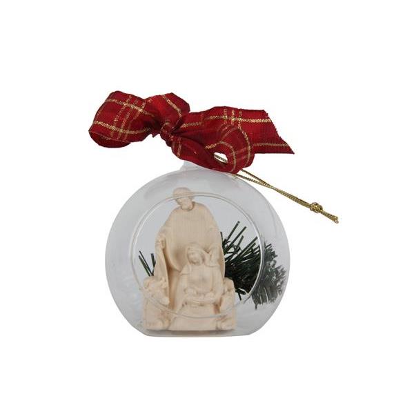 Holy Family Cascade in glass sphere - natural