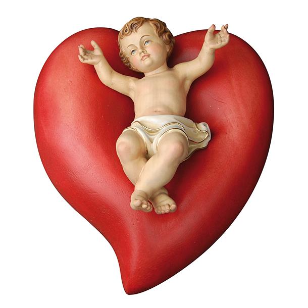 Heart with Jesus child - color