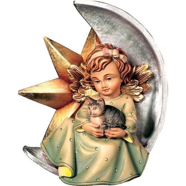 Angel with star and cat - color