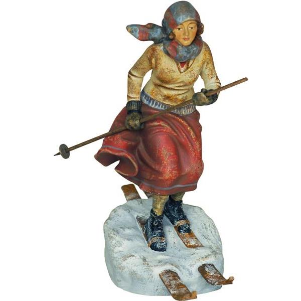 Telemark Skifahrerin - antique
