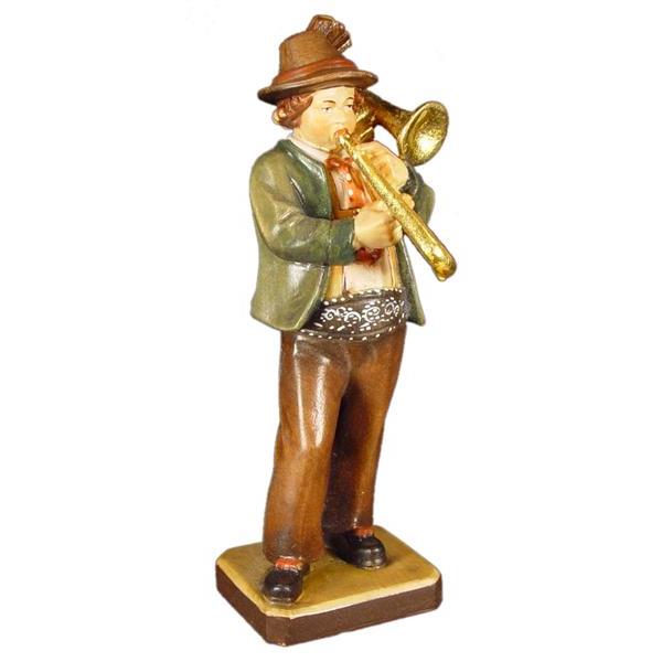 Trombone player in pine - color