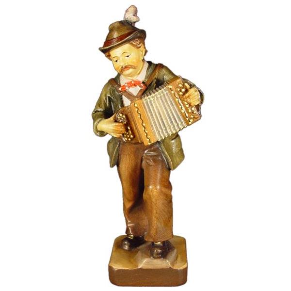 Accordion player in pine - color