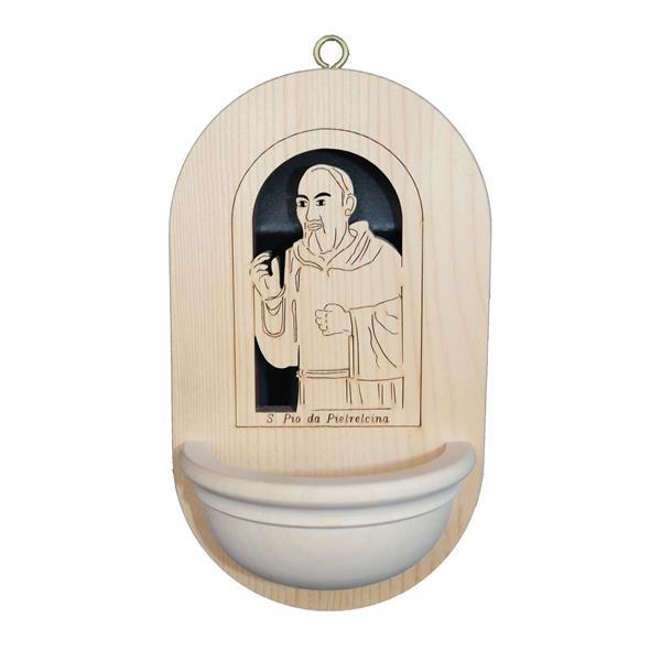 Weihwasserkessel Padre Pio - natural