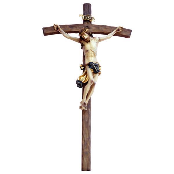 Christ baroque style with Cross - natural