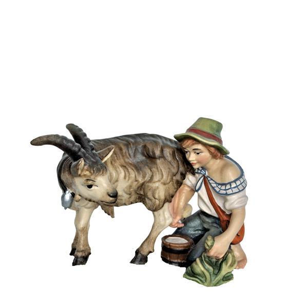 Shepherd with goat - natural