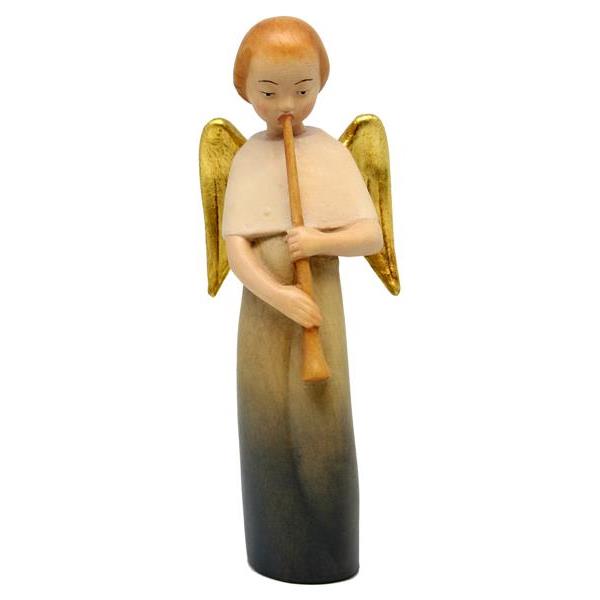 Modern style angel with flute - color