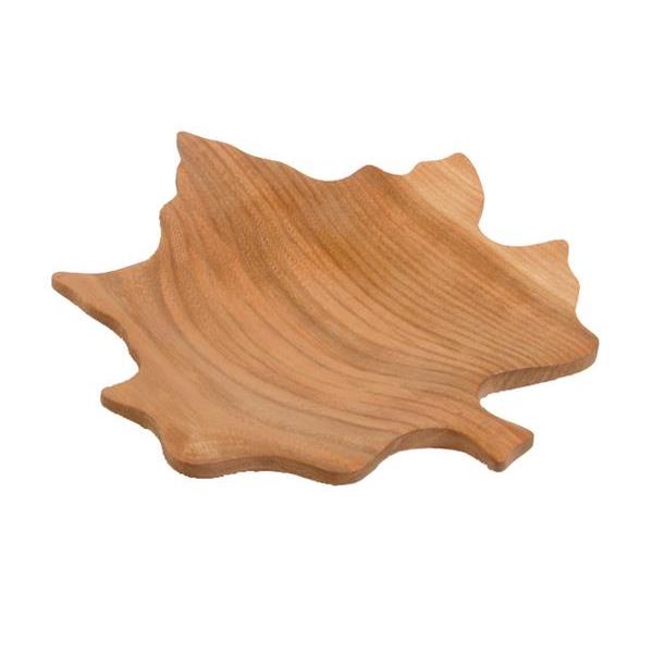 Maple Leaf Bowl in wood - natural