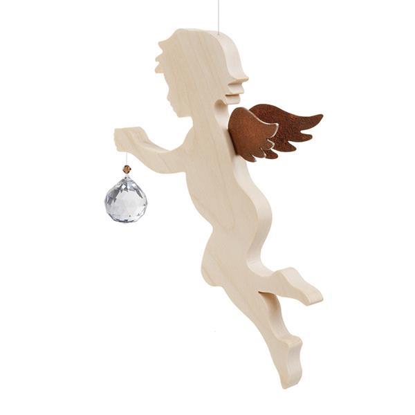 Angel flying with Swarovski - natural