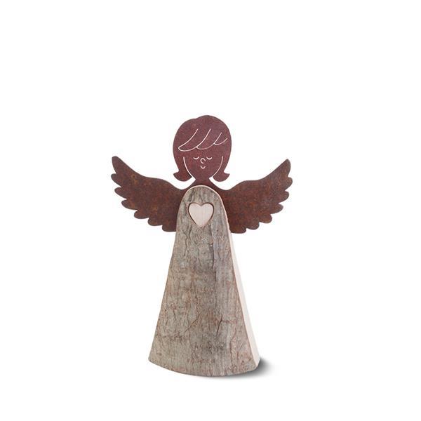 Bark Angel with Wings - natural