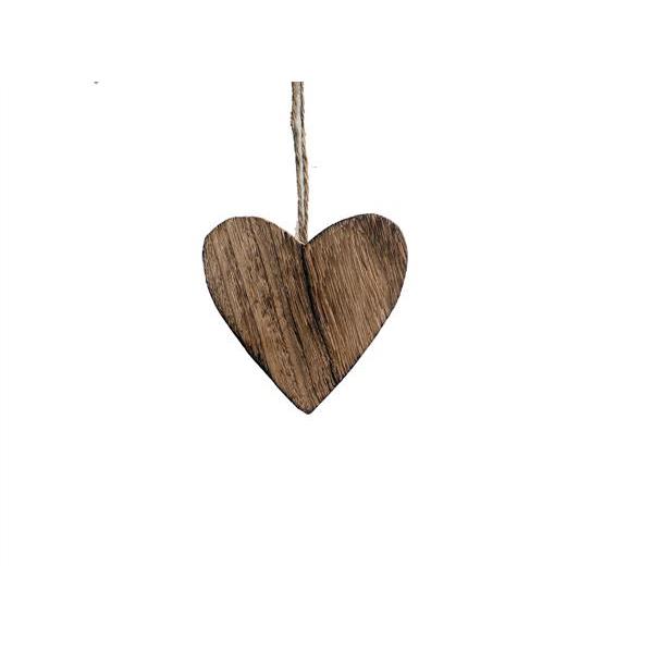 Wooden heart for home - natural