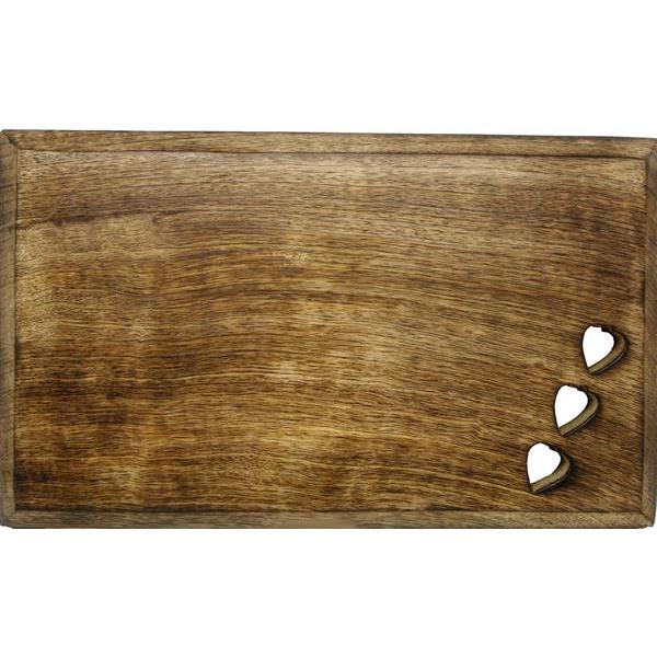 Cutting board in nut wood - natural