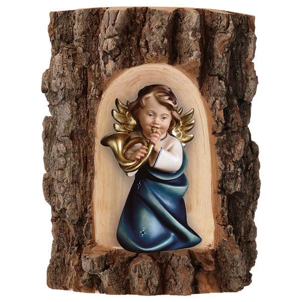 Heart Angel with horn in Grotto elm - color