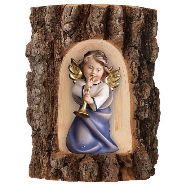 Heart Angel with trumpet in Grotto elm - color