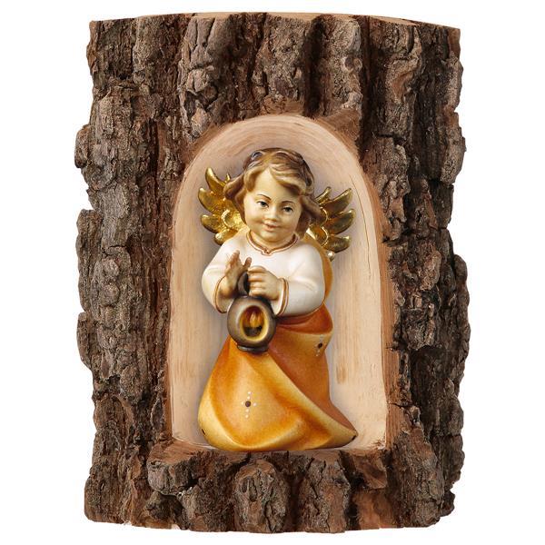 Heart Angel with lantern in Grotto elm - color