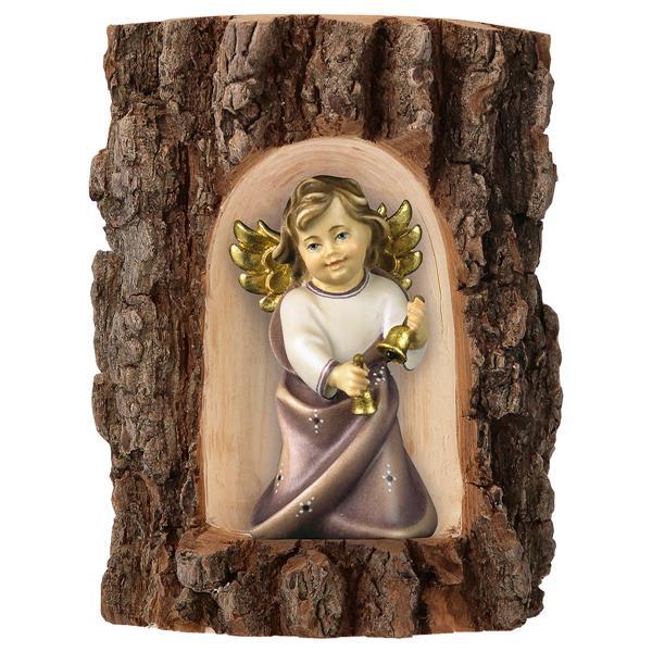 Heart Angel with bells in Grotto elm - color