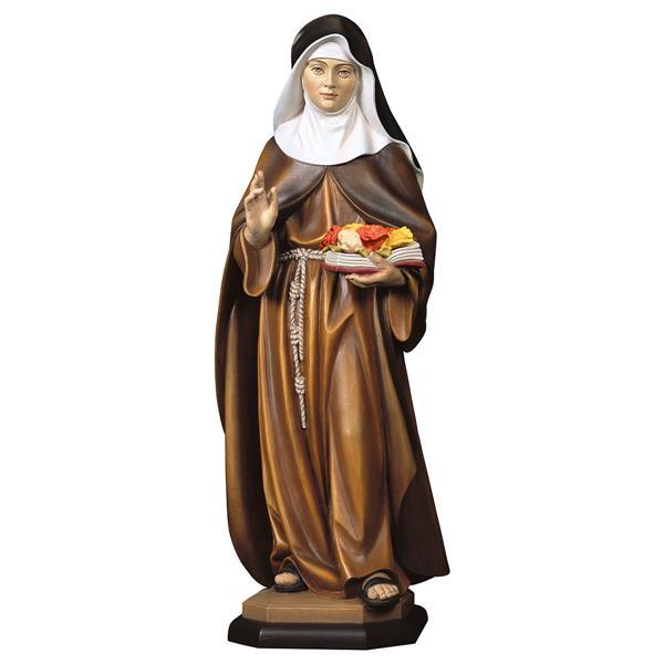 St. Elizabeth of Portugal with roses - color