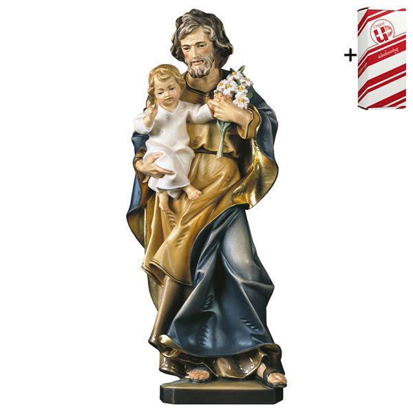 St. Joseph with child and lily + Gift box - color