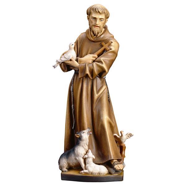 St. Francis of Assisi with animals - color