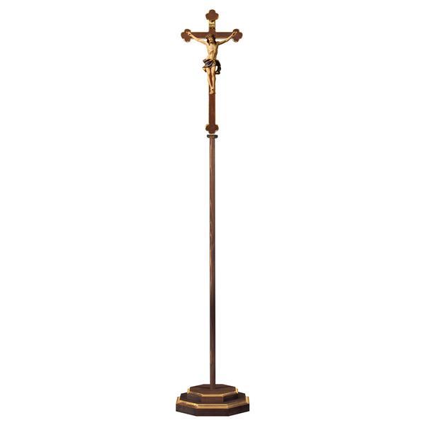 Processional cross Baroque with Corpus Nazarean - color blue