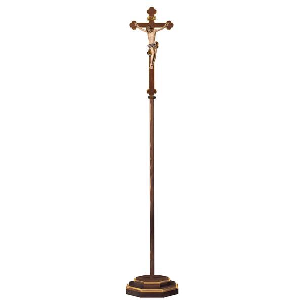 Processional cross Baroque with Corpus Baroque - color blue
