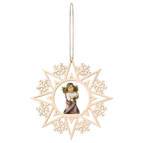 Heart Angel with bells - Crystal Star - color