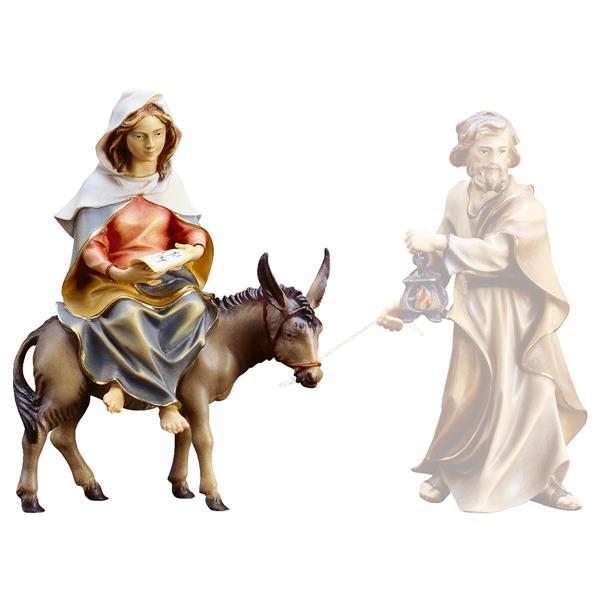 UL St. Mary on donkey with Infant Jesus or parchment - color