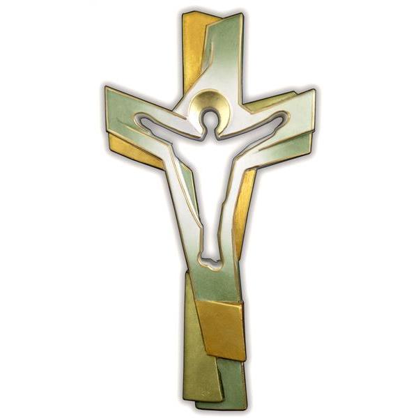 Cross of the Passion green - antique