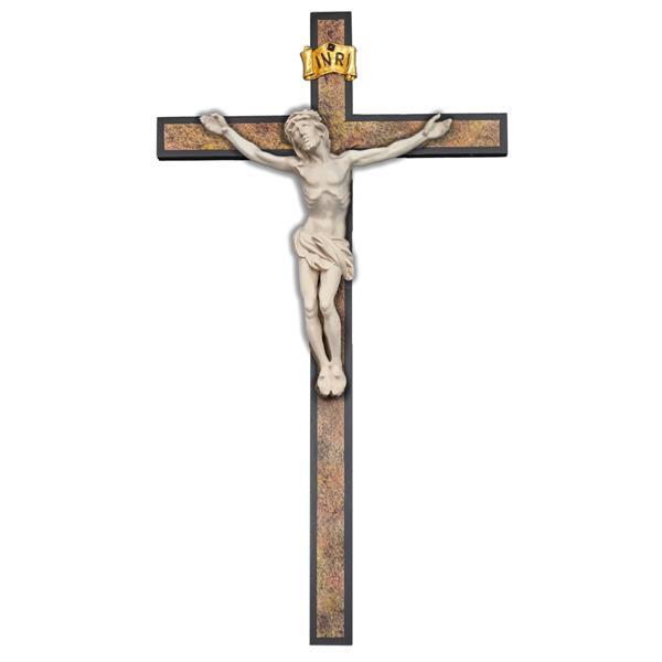 Christ spiraling on Cross straight antique - natural