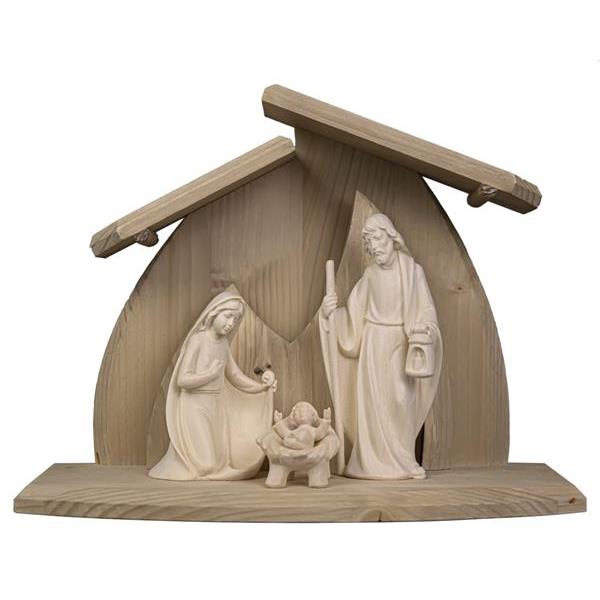 Nativity 4 pieces with stable Altea - natural