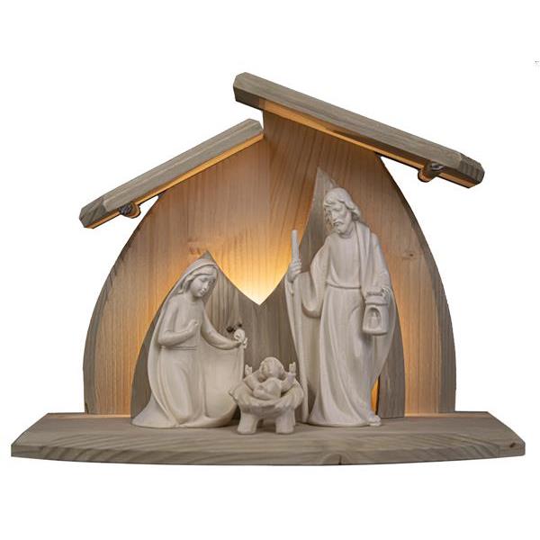 Nativity 4 pieces with LED_stable Altea - natural